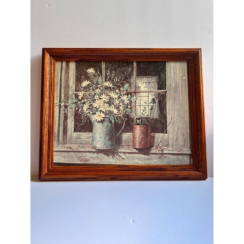 Vintage Daisy Wall Art, Art Print, Rustic Cottage Decor, Country Farmhouse